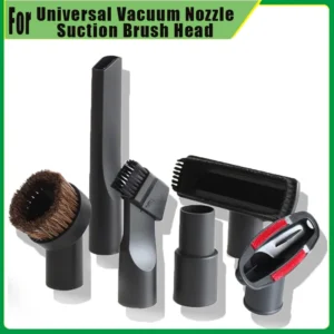 For Universal Vacuum Cleaner Brush Nozzle 32 &35mm Brush Head Cleaning Tool Long Flexible Flat Slim Suction Nozzle Head For Bed