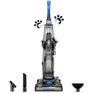 Eureka PowerSpeed Lightweight Upright Vacuum Cleaner for Carpet and Hard Floor, Powerful Bagless Upright Vacuum Cleaner for Home