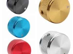 1pc/2pc Aluminium Guitar Metal Knobs 6mm Metal Pot Knobs with Indicator and Set Screw for Guitar/Bass/Audio Equipments