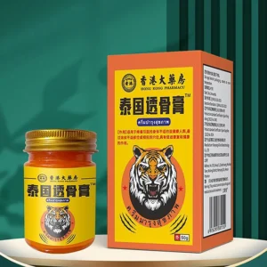 Thai Red Tiger Balm Ointment: Effective Medicine for Joint and Muscle Pain, Arthritis Relief Massage Cream