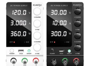 KUAIQU Adjustable Switching DC Power Supply 30V 10A 6A Lab Bench Power Supply 60V 5A 120V 3A Output Preset Current 20A 30A 60A