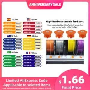 Toaiot Inlet Ring Protector 4PCS AMS Guard Durable 3D Printer Parts For Anycubic Kobra 3 Combo/S1 Combo