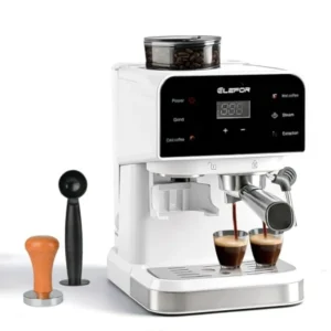 Espresso Machine 20 Bar for Home Use Stainless Steel Black High-Pressure Extraction Perfect Espresso Flavor