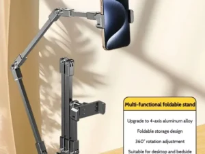 Adjustable Tablet Stand 360-degree Rotation 3 Sections Arms Bedside Phone Holder for 5-12Inch Phone Ipad Pro Mini for Xiaomi