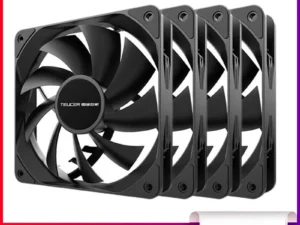 TEUCER PC Computer Case Fan PWM 4 Pin 120mm Silent 12CM Fan CPU Cooler Cooling Fan Cooling Radiator Fan 12V Adjust Fan Speed