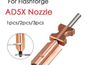 New Upgrade For Flashforge AD5X Nozzle Hardened 0.4mm Adverturer Ad5x Flashforge Extruder Ad5x Hotend 3D Printer Accessories