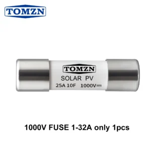 TOMZN Solar DC 1000V PV Fuse 3A 6A 10A 15A 16A 20A 25A 30A 32A High Voltage for Solar System Protection
