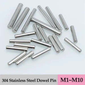 New 304 Stainless Steel Cylindrical Pin Locating Pins Solid High Hardened Fixed Locat Parallel Pin M1 M2 M2.5 M3 M4 M5 M6 M8 M10