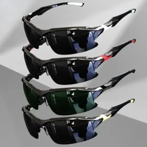 Outdoor Polarized Fashionable Sports Glasses for Men and Women, Windproof Suitable for Baseball Running Fishing Golf and Driving