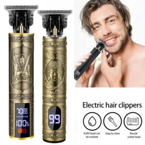 Vintage Hair Clipper Cordless Trimmer portable USB Fast Charging Hair Cutting Machine Electric Shaver Barber Professional Barber