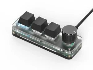 Macropad Macro Programming Keyboard RGB Mini Hot Swap Gaming Custom Knob Keypads Red Switch 3 Keys Knob For Photoshop Multimedia