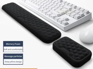 Keyboard wrist Rest Memory Foam Keyboard Mouse wrist Rest Ergonomic Design Wrist Pad for Computer Keyboard Laptop Wrist