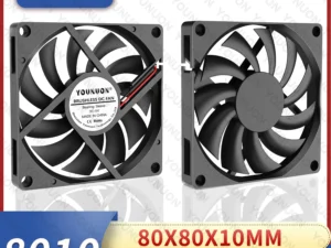 YOUNUON 80MM Fan 5V USB Fan 80x80x10mm 8cm DC 5V 12V 24V 8010 Fan Brushless Cooling Cooler PC Fan Computer Case  Fan Cooler