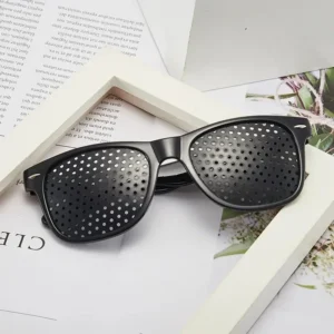 Men And Women Improving Vision Anti Myopia Astigmatism Glasses With Holes For Correcting Fatigue Pinhole Glasses
