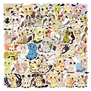 10/30/55pcs Cute Mimikyu Anime Stickers Pokemon Cartoon Decals for Luggage Skateboard Water Bottle Phone Fun Kids Sticker Toys
