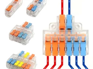 10/50 PCS Mini Fast Wiring Connectors Universal Compact Lever Crimp Splitter Electrical Conductors Push-in Home Terminal Block