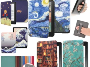 For Kindle 11th Generation 2024 Case 6'' with Hand Strap Kindle 6 inch Case Ebook C2V2L3 Auto Wake Sleep Cover PU Leather Funda