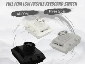 1/3/5pcs Kailh Customized Full POM The Elenments Series Low Profile Keyboard Switch White Rain Black Cloud Hide Mountain Switch