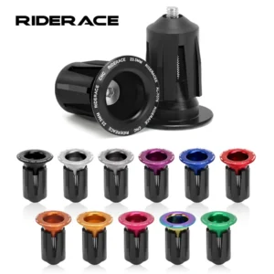 1 Pair Bike Handlebar End Plugs Aluminum Alloy Mountain Road Bicycle Handlebar End Cap Multi-color Cycling Handlebar Accessories