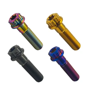 M5 M6 M8 Titanium Bolts Hexagon Head Flanged Screws for MTB Bike Motorcycle Upgrades Fasteners
