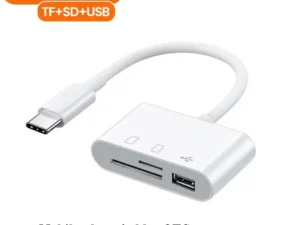 3-in-1 Lightning TypeC To SD & TF Card USB Camera AdapterFor iPhone iPad Card Reader USB Dongle for USB Flash Plug Play