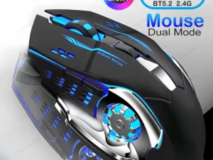 RGB Dual-Mode Bluetooth 5.2 Mouse 2.4G Wireless Mouse Gaming Mouse Rechargeable Silent Mouse 3600 DPI Mouse Mice for Laptop