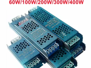 Ultra Thin 12V/24V LED Power Supply Adapter 60W 100W 200W 300W 400W Lighting Transformer 5A 12A LED Strip Switch Driver Lamp