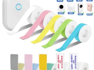 1Roll P12 P15 Thermal Label Sticker 15mm*7m 12mm 14mm tape Compatible D30 Q30 Marklife P11 P50 L12 DELI Q2 Labeller