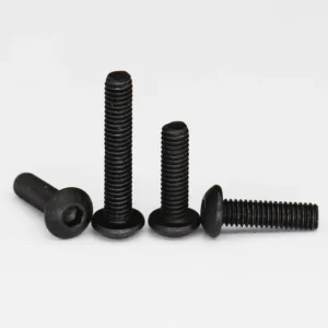 M3 M3*18/20/22/25/28/30/32/35/40/45/50 10.9 Grade Black Carbon Steel DIN7380 Pan Oval Round Button Head Hex Hexagon Socket Screw