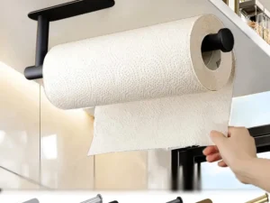 Kitchen Paper Towel Holder Adhesive Tissue Hanger Toilet Roll Paper Dispenser Cabinet Storage Napkin Rack Bathroom Accessories