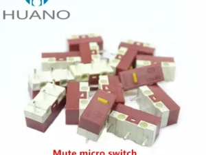 10Pcs New Product HUANO Silent Micro Switch White 10 Million Yellow 20 Millions Click Lifetime Computer Mouse Mute Micro Switche