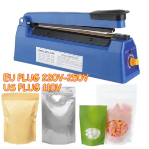 Impulse Sealer Manual Heat Sealer Machine for 8 Inch Plastic Bags Shrink Wrap Bag Sealers Vacuum Sealer Packaging Machine Food