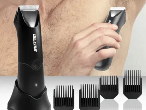 WEEME Electric Body Hair Trimer for Women Men USB Rechargeable LCD Display Painless for Bikini & Body No Skin Contact Compact
