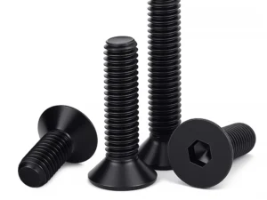 DIN7991 Hexagon Hex Socket Head Flat Countersunk Allen Bolt Screw M2M2.5M3M4M5M6M8M10M12 Black Grade10.9 Steel Hex Socket Bolts