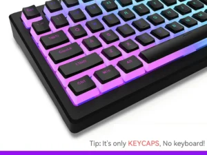 New Pudding PBT Keycaps 129 Keys Double Shot Translucent for 60% 80% 100% Layout OEM Profile for RGB Mechanical Gaming Keyboard