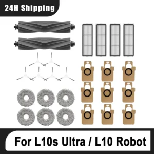 Dreame Bot L10s Ultra / L10 Ultra Robot Vacuum Cleaner Accessories Mop Dust Bag Main Brush Side Brush