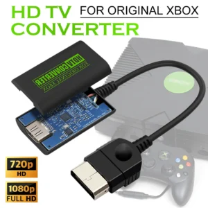HDMI Adapter Converter for Original Xbox Console,XBOX to HDMI Converter HD Link Cable Xbox TO HDMI TV Plug and Play