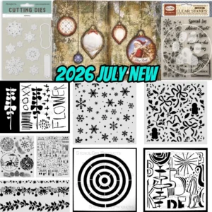 Christmas Village 2026 Metal Cutting Dice And Stamps For Scrapbooking Stencil Embossing Mold DIY Paper Cards Craft Cutting