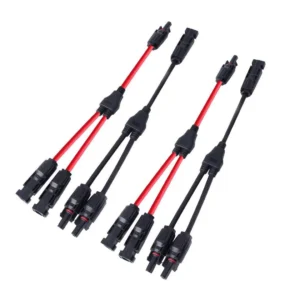 Professional Lightweight Y-shaped Parallel Connector MMF/FFM Solar Branch Adapter Waterproof Dustproof In-line Socket