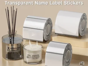 NIIMBOT B21/B1/B3s Transparent Label Printing Paper Name Sticker Waterproof Circle/square Thermal Label paper
