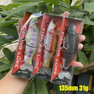 Swimbait Fishing Lure 135mm 31g Multi Joint Slow Sinking Bait Wobbler Artificial Hard bait Bass Pike Sea Fishing