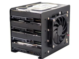 Chassis built-in 4F mechanical hard disk bracket metal 4x3.5 hard disk superimposed expansion fan cooling For PC case