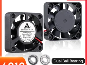 GDSTIME 40MM USB Cooler DC 5V 12V 24V 40x40x10mm Dual Ball Mini Cooling Fan 4010 Axial Fan 40MM for 3D Printer,DVR,NAS Cooling