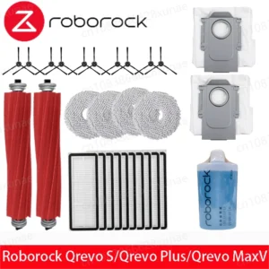 Fit for Roborock Qrevo Pro/ Qrevo MaxV/ Qrevo S Robot Vacuum Accessories Mop Hepa Filter Main Side Brush Parts Replacement