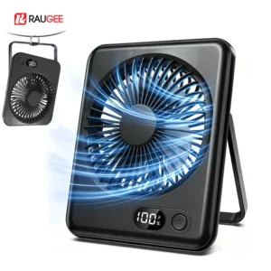 Desk Fan Portable Mini Fan Foldable Table Fan 20000/1200mAh USB Rechargerable Wall Fan Student Desktop Hang Fan Camping Tent Fan