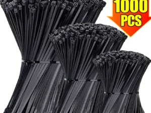 1000/100Pcs Nylon Cable Ties Self-locking Cord Ties Straps Adjustable Cables Fastening Loop Home Office Wire Zip Ties Wholesale