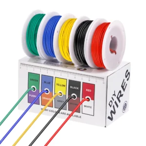 5 Colors 16/18/20/22/24/26/28/30 AWG Stranded Electrical Wire Flexible Silicone Tinned Copper Wires 18 Gauge Hookup Wire Cable