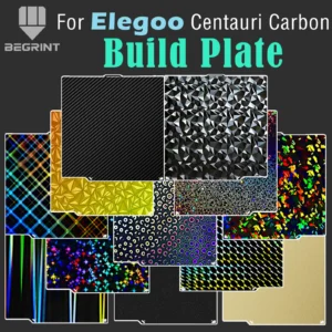 260x271 Build Plate for Elegoo Centauri Carbon Plate Smooth PEF Sheet PEO PET for Centauri Carbon 3D Printer Heatbed Build Plate