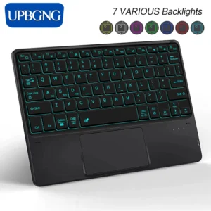 Backlit Keyboard for IPad 11th 2025 11 Inch A16 Air 13 Air11 M3 2025 Pro 11 Touch Keyboard for Galaxy Tab S10 Bluetooth Keyboard