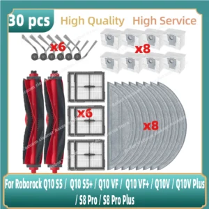 Fit For ( Roborock Q10 S5 / Q10 S5+ / Q10 VF / Q10 VF+ / Q10V / Q10V Plus / S8 Pro / S8 Pro Plus ) Parts Accessories